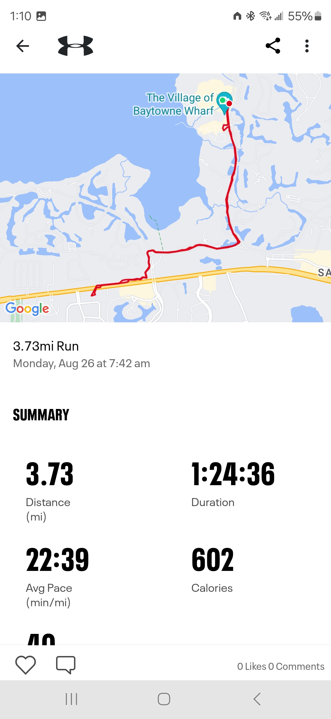Anthony R Locke Aug 19 25 Win by a Mile MapMyFitness Route 02