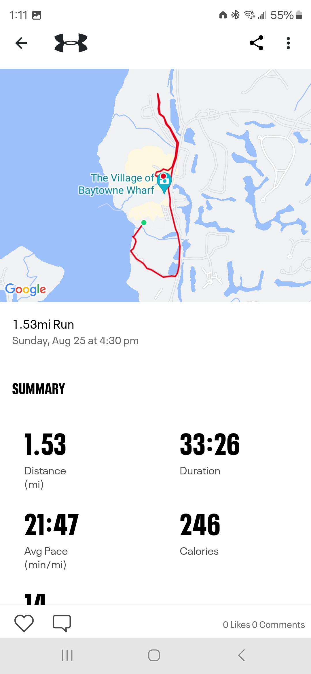 Anthony R Locke Aug 19 25 Win by a Mile MapMyFitness Route 03