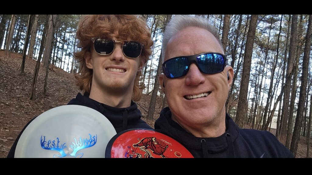 Eli Locke Tony Locke Frisbee Golf November 29 2025 Little Mulberry Park Buford Georgia