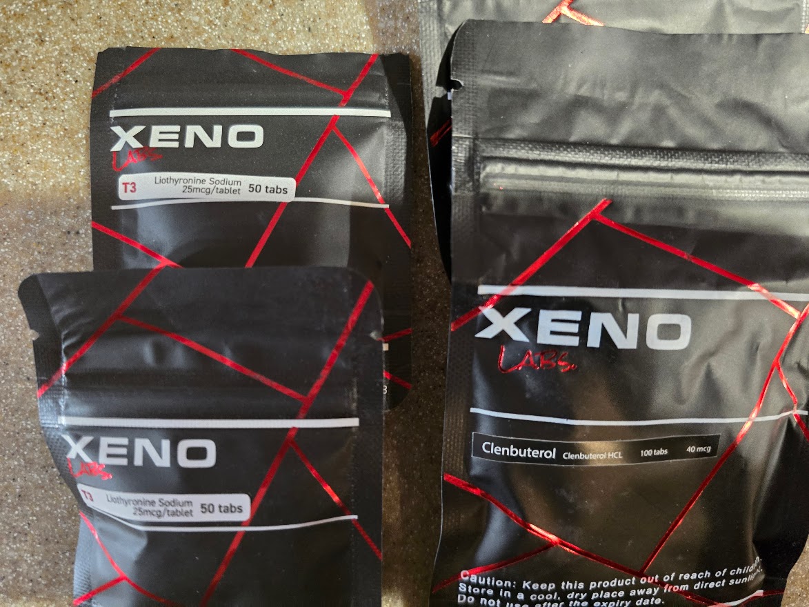 Clenbuterol HCL 40 mcg T3 Xeno Liothyronine Sodium 25 mcg