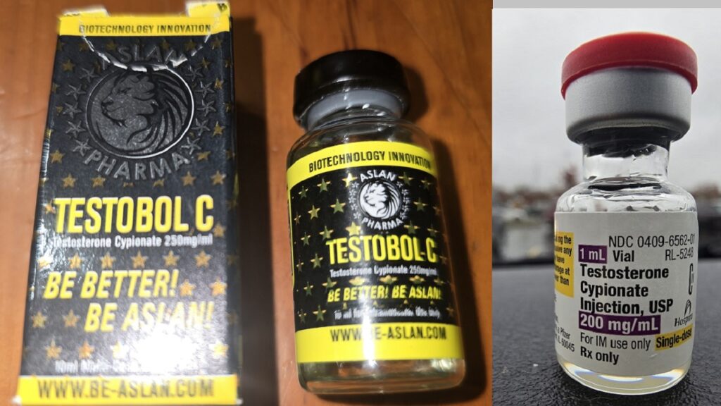 Testosterone Cypionate 250 and 200 mg ml